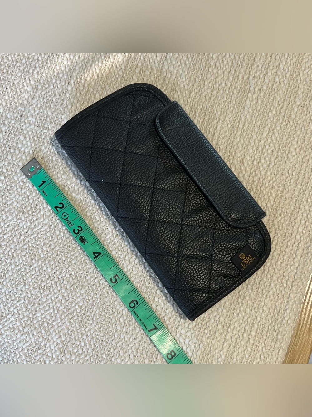Black Quilted Travel Makeup Brush Case & 5-piece Brush Set